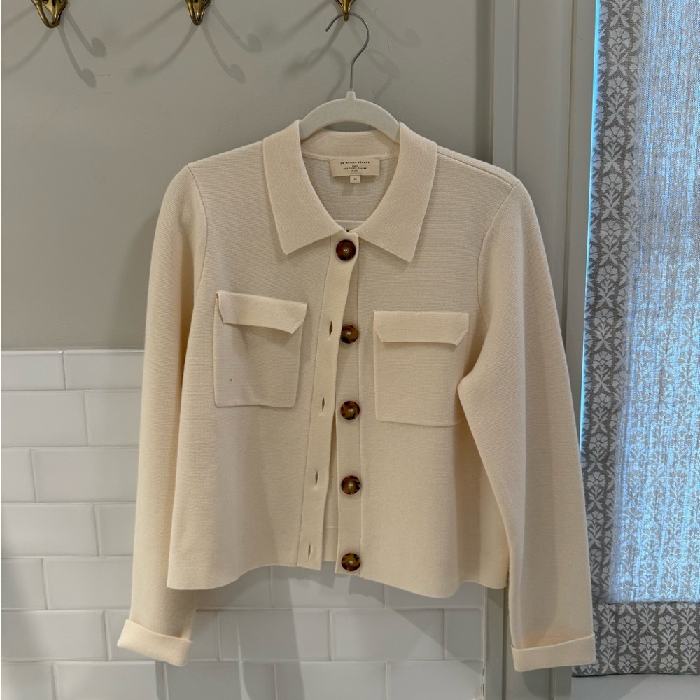 Sezane. Betty cardigan. Cream. Medium